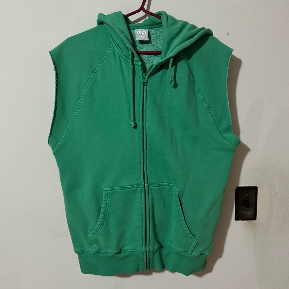 TNA Cozy Boyfriend sleeveless hoodie